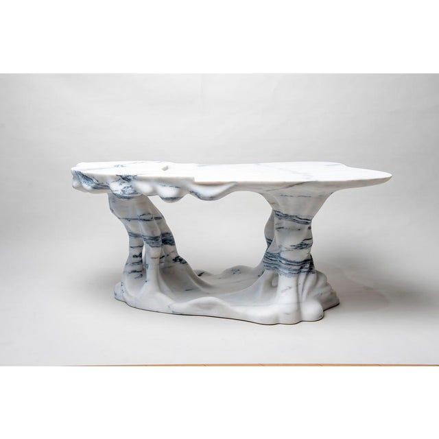Marsili Handmade Coffee Table in White Marble by Manta For Sale - Image 12 of 18