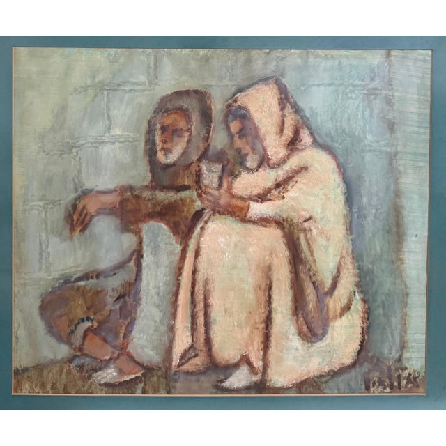 ARIEH ALLWEIL [ARIE ALWEIL] 1901-1967 Galicia 1901-1967 Safed, Israel (Ukrainian/Polish/Israeli) Pastel or Gouache on...