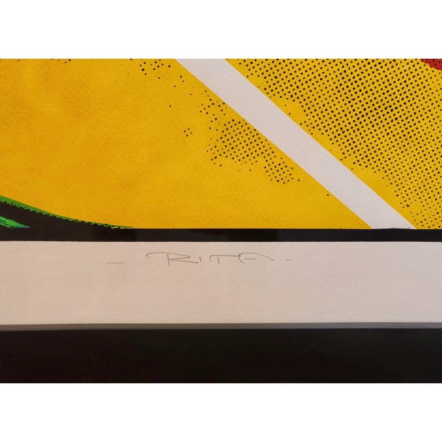 1980s Mario Torero - Pop Art Portrait of Rita Hayworth-1983 Original Lithograph For Sale - Image 5 of 9