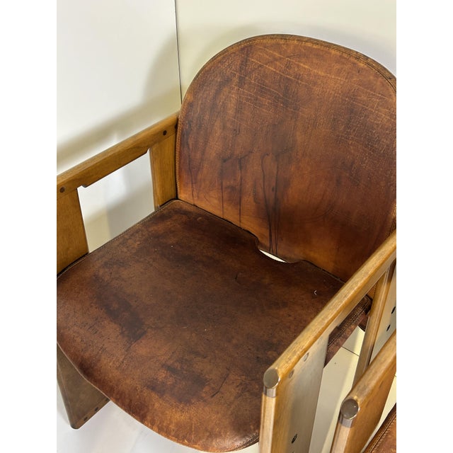 Vintage Dialogo Armchairs by Afra & Tobia Scarpa for B&B Italia, 1970s, Set of 4 For Sale - Image 9 of 18
