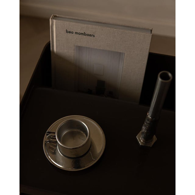 Plastic Vintage Space Age Brown Serving Trolley by Marc Held for Prisunic, 1970s For Sale - Image 7 of 12