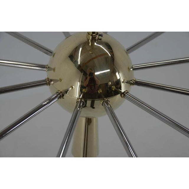 Silver Space Age Sputnik Chandelier, 1960s For Sale - Image 8 of 14
