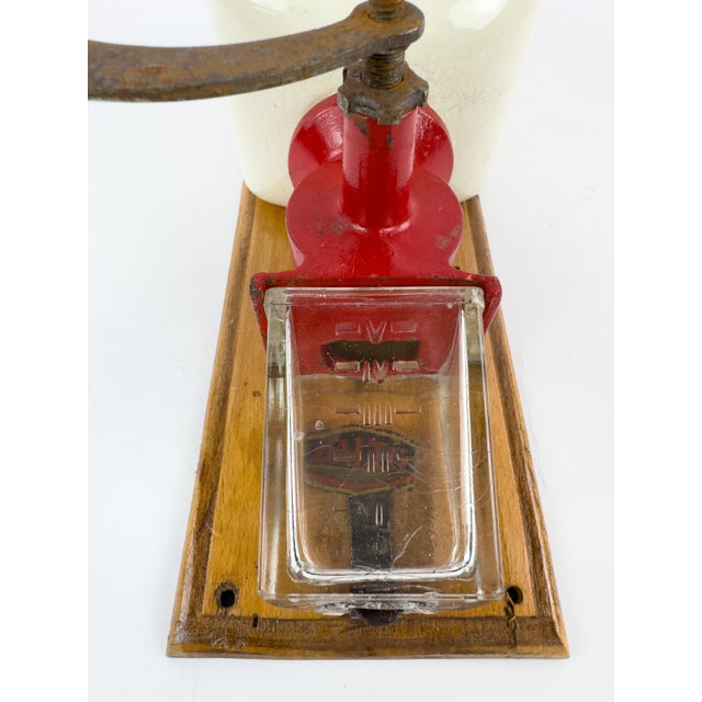 Vintage French Dalto Wall-Mounted Coffee Grinder, Peugeot Frères Mechanism, C. 1930–1950 For Sale - Image 9 of 15