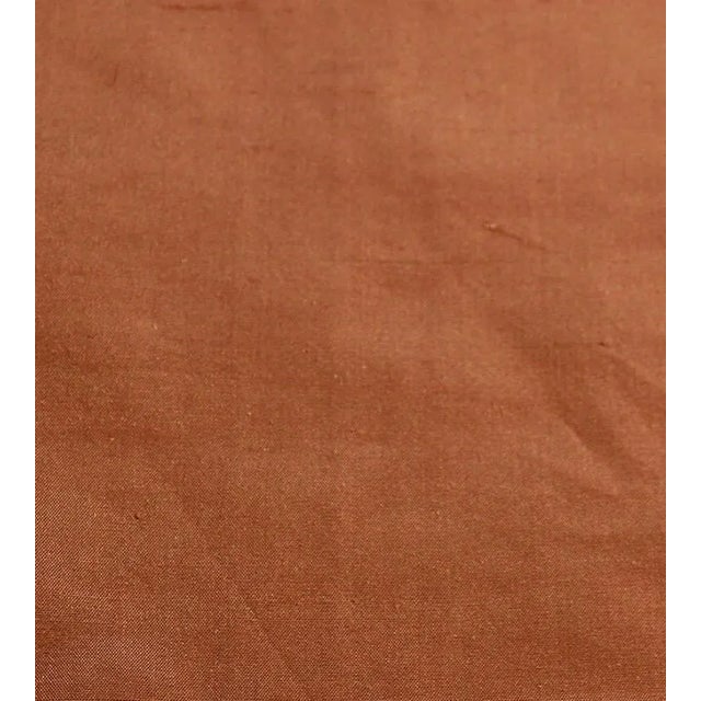 The House of Scalamandré Dynasty Taffeta Fabric, Cinnabar For Sale