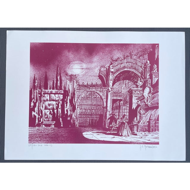 Joseph A. Pecsenke (1942-1989) "Don Carlos" lithograph on paper, pencil signed and numbered 146 of 150. Guiseppe Verdi...