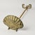 Mid 20th Century Solid Brass Seashell Handle Fireplace Tool Set With Scallop Shell Base Stand For Sale - Image 12 of 15