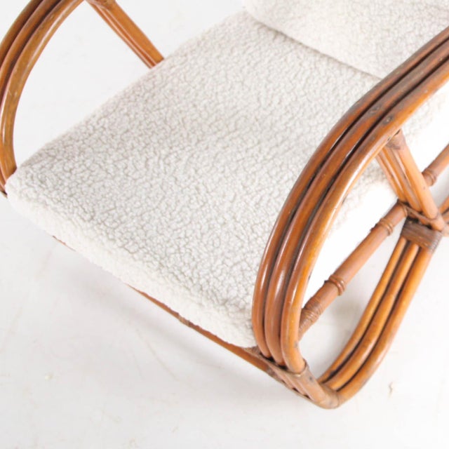 Pretzel Chair in Rattan, 1970s For Sale - Image 10 of 14