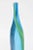 Vintage Danish Swirled Glass Tall Bottle in Blue, Purple, Green, Turquoise , 1960's For Sale - Image 4 of 9
