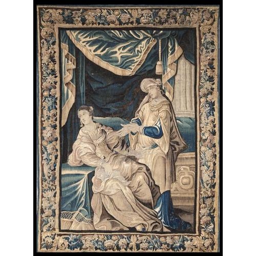 Antique Aubusson Tapestry, 1700s For Sale - Image 6 of 7