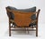 Hard to find in USA. The Illona settee by Arne Norell for Aneby Mobler, Sweden. Frame is solid, sturdy beech, brass...