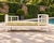 A stylish and rare labeled outdoor aluminum "Luna" daybed or chaise lounge designed by Michael Berman and made by Brown...