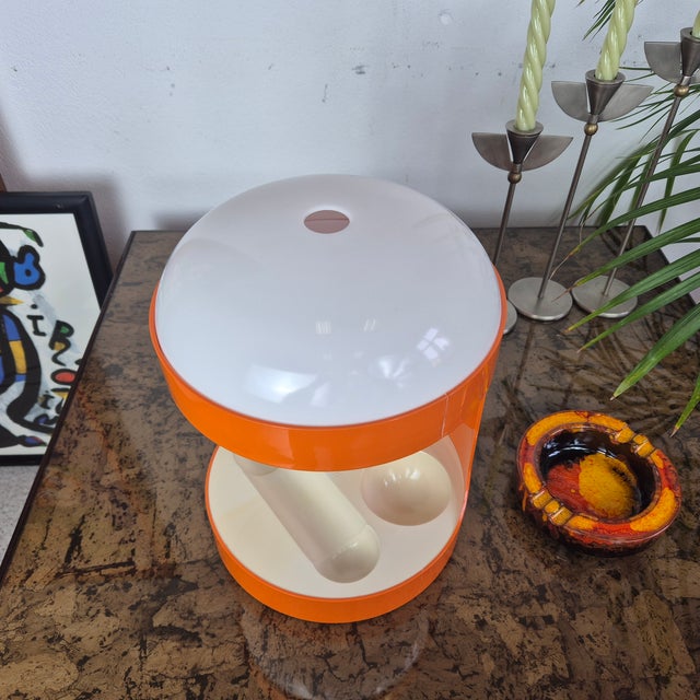 Red Vintage KD29 Table Lamp by Joe Colombo for Husqvarna, 1960s For Sale - Image 8 of 12