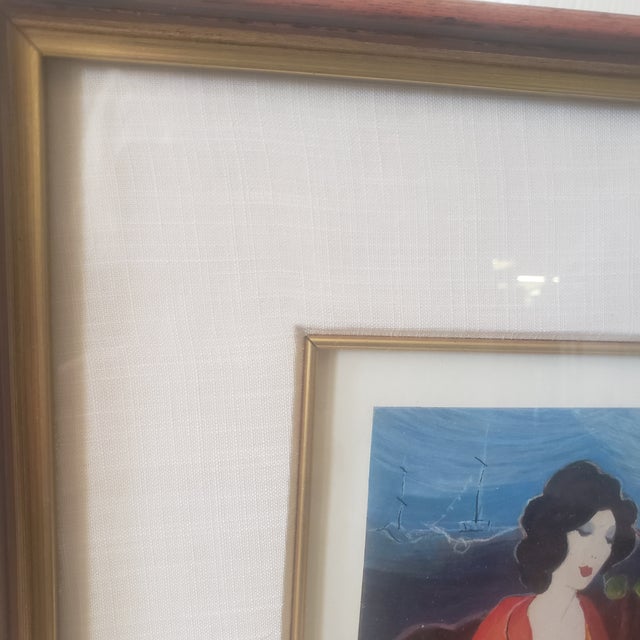Itzchak Tarkay "At the Port" Hand Signed and Numbered 284/350 Seriolithograph For Sale - Image 6 of 10