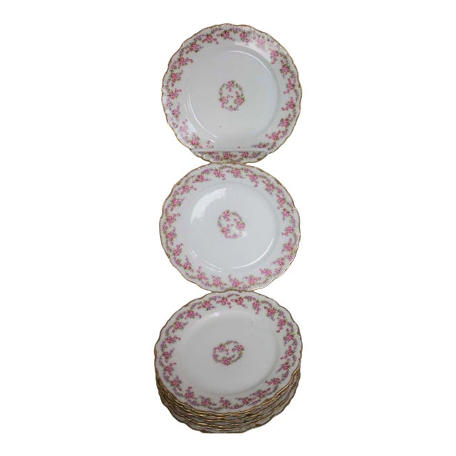 Set of 8 Limoges Plates - Elite Works France For Sale