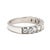 Modern 1ctw Diamond Band Ring, 14k White Gold, Ring Size 6, Stackable For Sale - Image 3 of 6