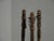 French Country Vintage French Country Fireplace Tools W Wood Handles Set of Three For Sale - Image 3 of 12