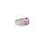 Metal Contemporary Wave Natural 2.02 Ct Ruby Channel Set Band Ring Size 7.5 For Sale - Image 7 of 12