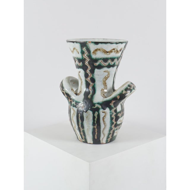 Robert picault (1919 - 2000) vase france, circa 1960 ceramic signed “rp” under the base h: 28 cm / w: 22 cm / d: 18 cm...