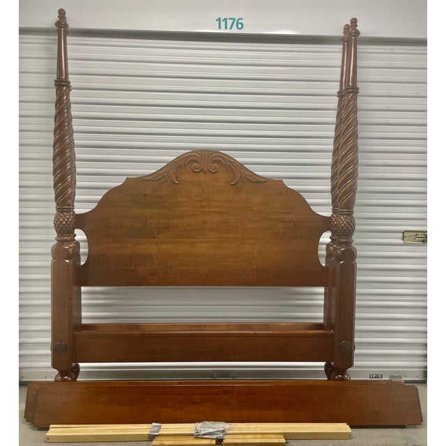 Ethan Allen Bed British Classics Plantation 4Poster Queen Size Bed