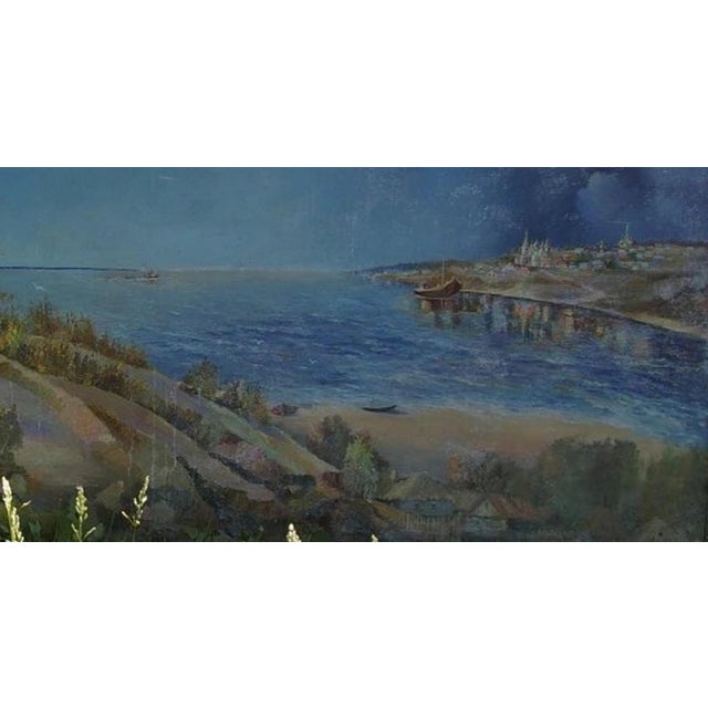 Original Ukrainian Oil Painting: Socialist Realism, Male Portrait on Hardboard 105-200 For Sale - Image 6 of 6