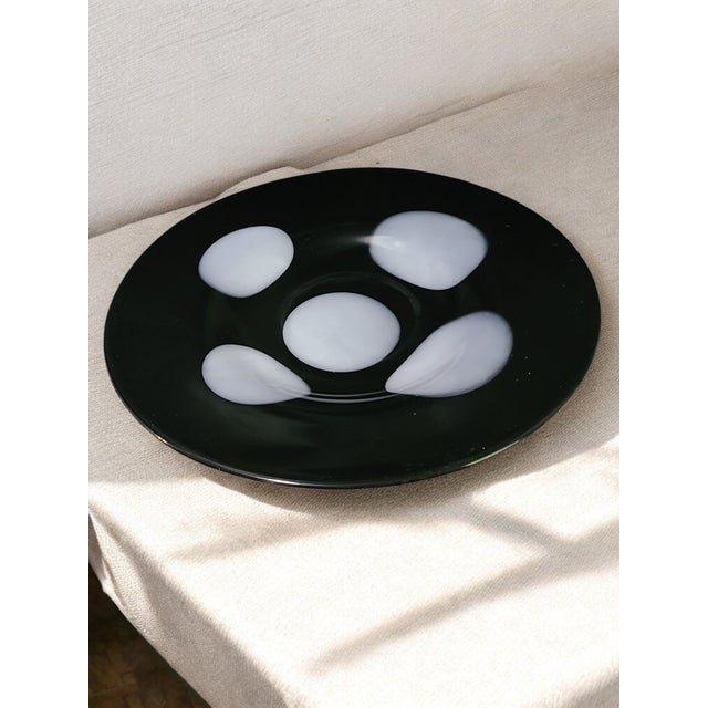 Add a touch of timeless elegance to your home décor with this striking Mid-Century Modern Art Glass centerpiece. The...