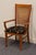 Bassett Bassett Furniture Cherry Contemporary Mission Style Dining Arm Chair For Sale - Image 4 of 9