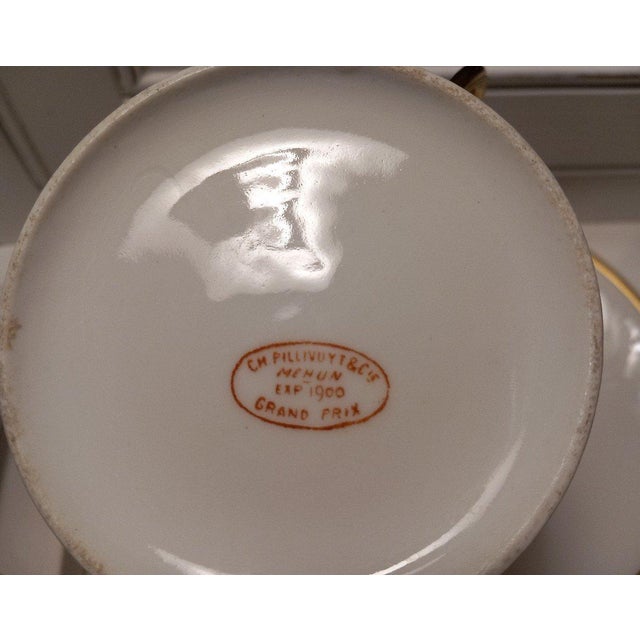 Paris Porcelain Tea Cups, Set of 4 For Sale - Image 3 of 7