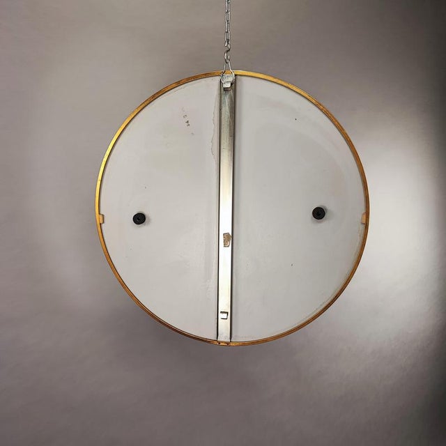 Vintage Round Brass Mirror, 1970s For Sale - Image 3 of 6