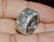 Authentic Roberto Coin Granada Natural 0.32Ct Diamond 18k White Gold Wide Band Ring, Size 6.5 For Sale - Image 12 of 16
