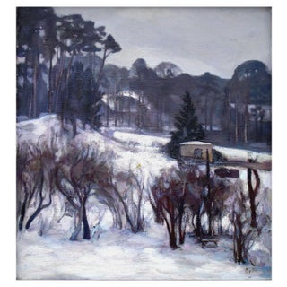 Biruta Delle, In Winter, Oil on Canvas, Late 20th or Early 21st Century For Sale