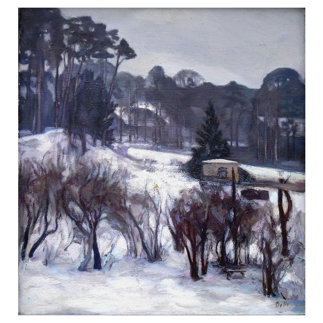 Biruta Delle, In Winter, Oil on Canvas, Late 20th or Early 21st Century For Sale
