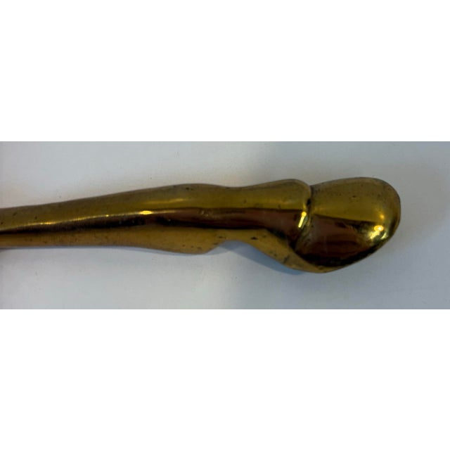 Metal Vintage Horse Hoof Shaped Brass Bottle Opener For Sale - Image 7 of 10