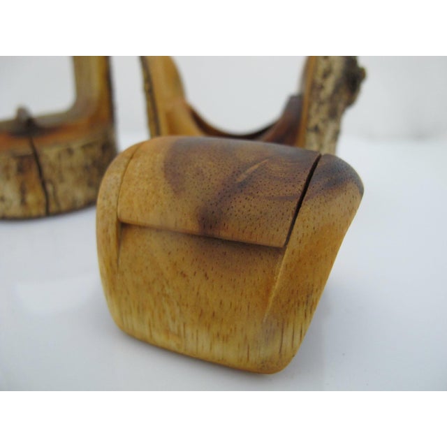 Wood Vintage Raymond Pelton Limb Wood Puzzle Art MCM Style Trinket Stash Box For Sale - Image 7 of 12