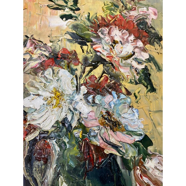 1950s Flowers Bouquet, Spain, 1960, Canvas, Framed For Sale - Image 5 of 9