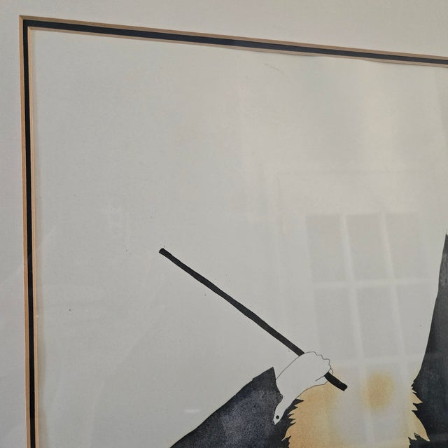 Vintage Charlotte Reine "Accord Perdu" Framed Artist Proof Number VI Signed and Numbered *Flaw* For Sale - Image 10 of 18