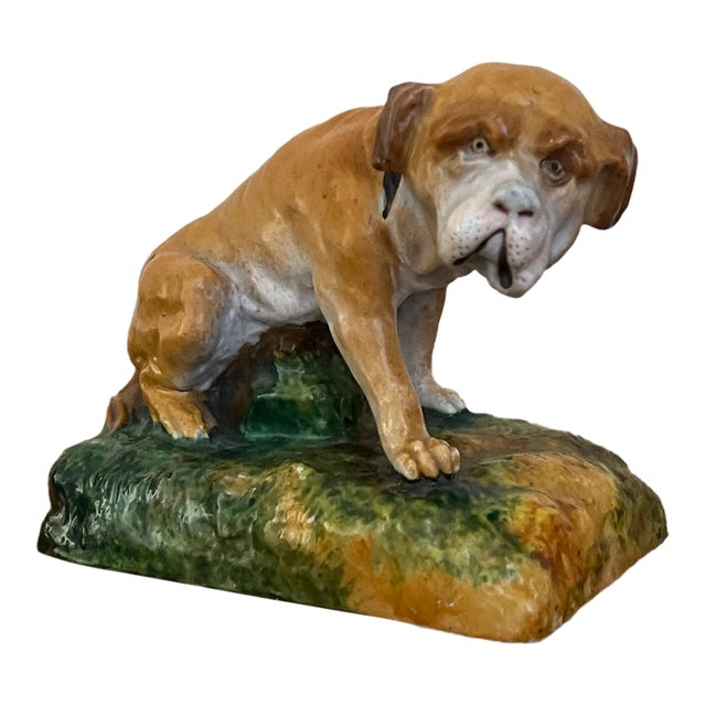 Jacob Petit Dog Figure, C. 1850's Paris For Sale