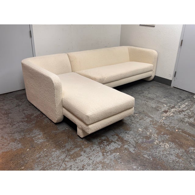 Modern Jonathan Adler Sunset Teddy Texture Woven Two Piece Sectional For Sale - Image 3 of 12