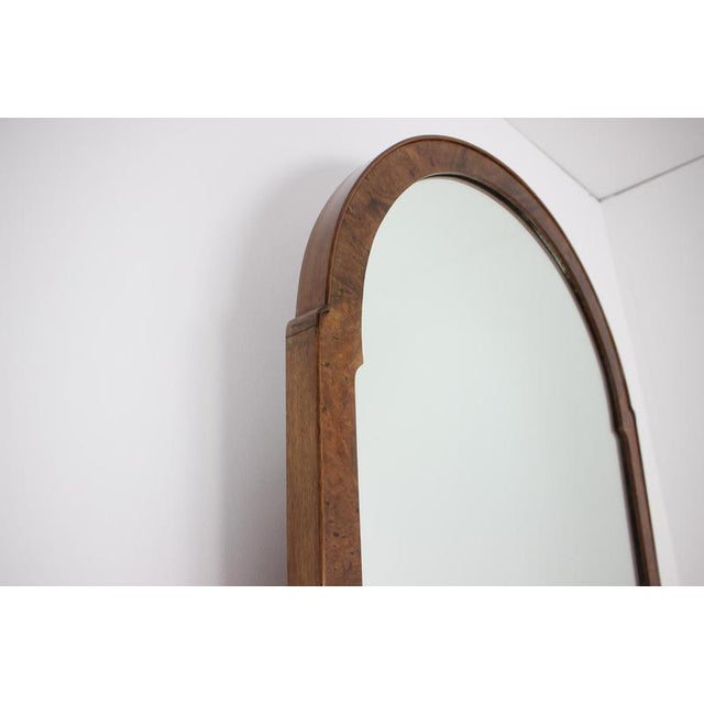 Art Deco Burr Walnut Vanity with Mirror and Cabinet, Czechoslovakia, 1920s, Set of 3 For Sale - Image 12 of 18