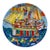 Vintage Signed De Simone Italian Ceramic Platter For Sale