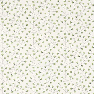 Sanderson Gingko Trail Fabric in Winter Rocket - a Sample For Sale