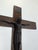 Large Wrought Iron Church Candelabra with Carved Wooden Crucifix For Sale - Image 3 of 10