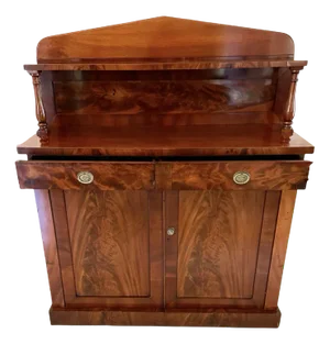 Antique William IV Quality Figured Mahogany Sideboard