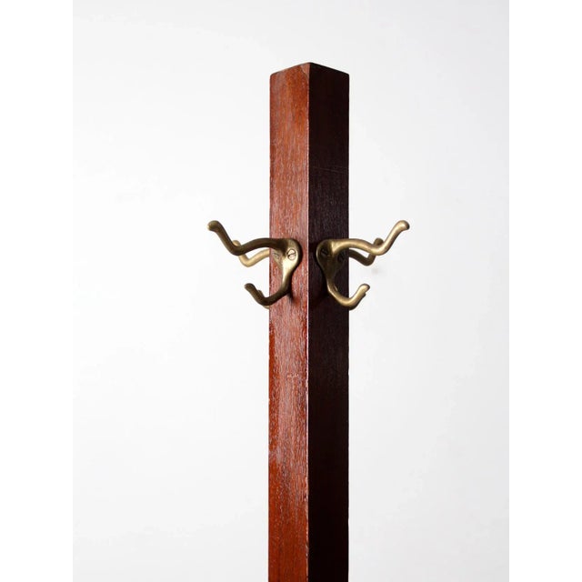 Early 20th Century Antique Wooden Coat Rack For Sale - Image 5 of 9