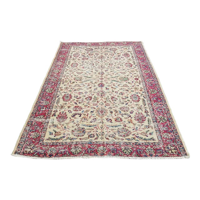 1960s Bohemian Handknotted Wool Carpet For Sale
