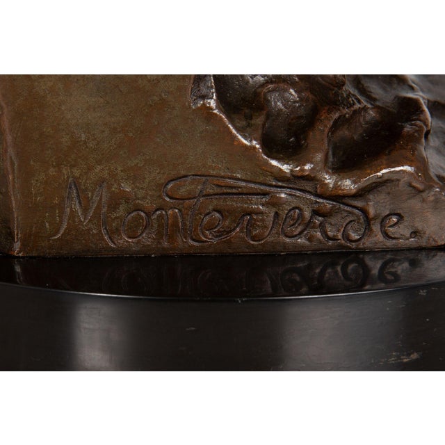 Italian Antique Bronze Sculpture of “Christopher Columbus” by Giulio Monteverde For Sale - Image 11 of 18