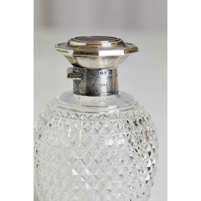 Early 20th Century Antique Mappin & Webb Tortoise, Crystal and Sterling Perfume Bottle For Sale - Image 5 of 6