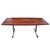 Pieff Rosewood & Chrome Table Desk For Sale - Image 9 of 9