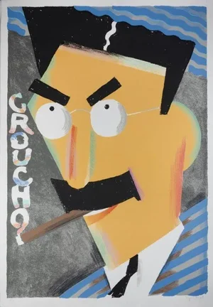 Groucho, Seymour Chwast Screen Print