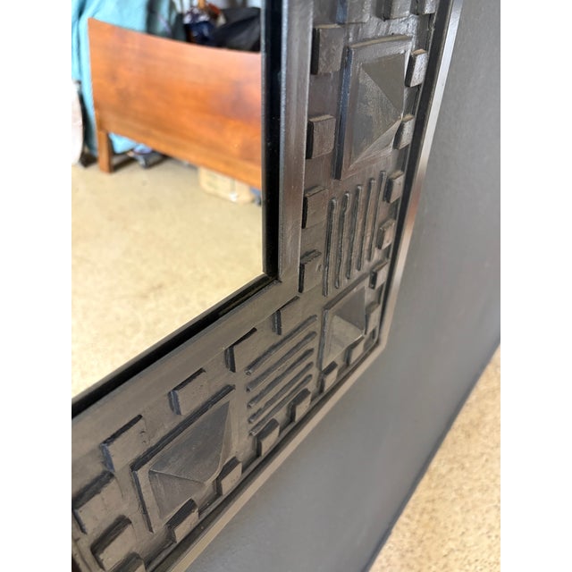 Vintage Brutalist Wall Mirror For Sale - Image 10 of 12