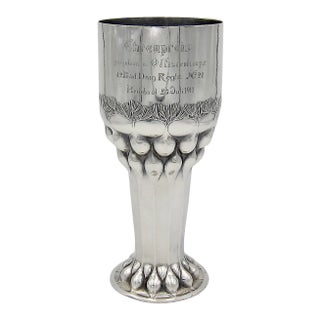 Orivit Art Nouveau Silver Trophy Vase From Germany For Sale